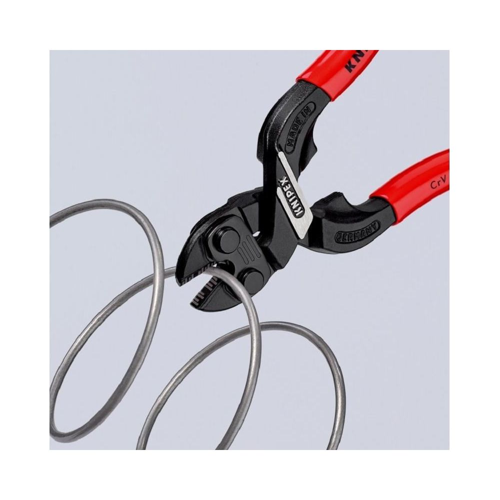 Pinze rosse tagliano filo. Marca Knipex, Made in Germany.