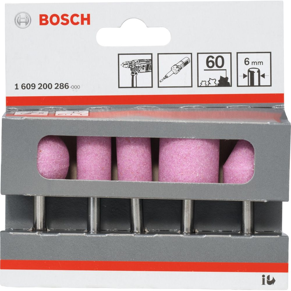 Set mole Bosch: 5 pezzi, rosa, con gambo da 6mm