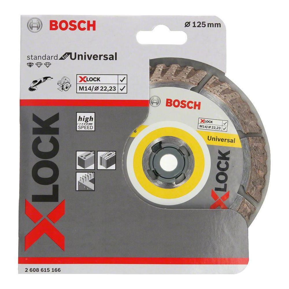 Bosch XLOCK Trennscheibe, 125mm, Universal, M14/22,23.