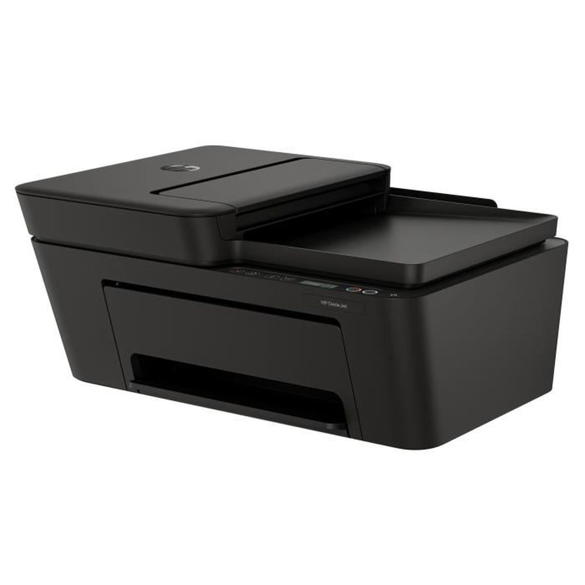 Ein schwarzer HP DeskJet Drucker mit Scanner und Kopierer.