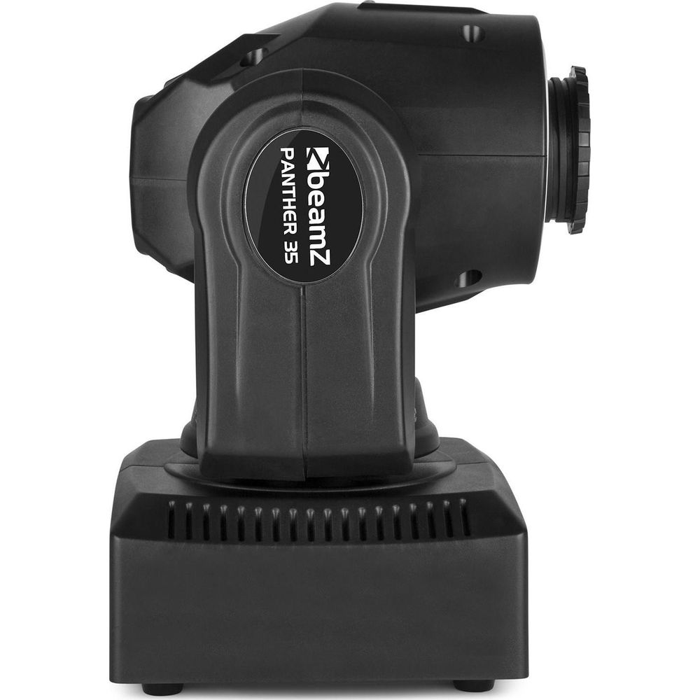 Foco negro con el logo 'beamZ PANTHER 35'.