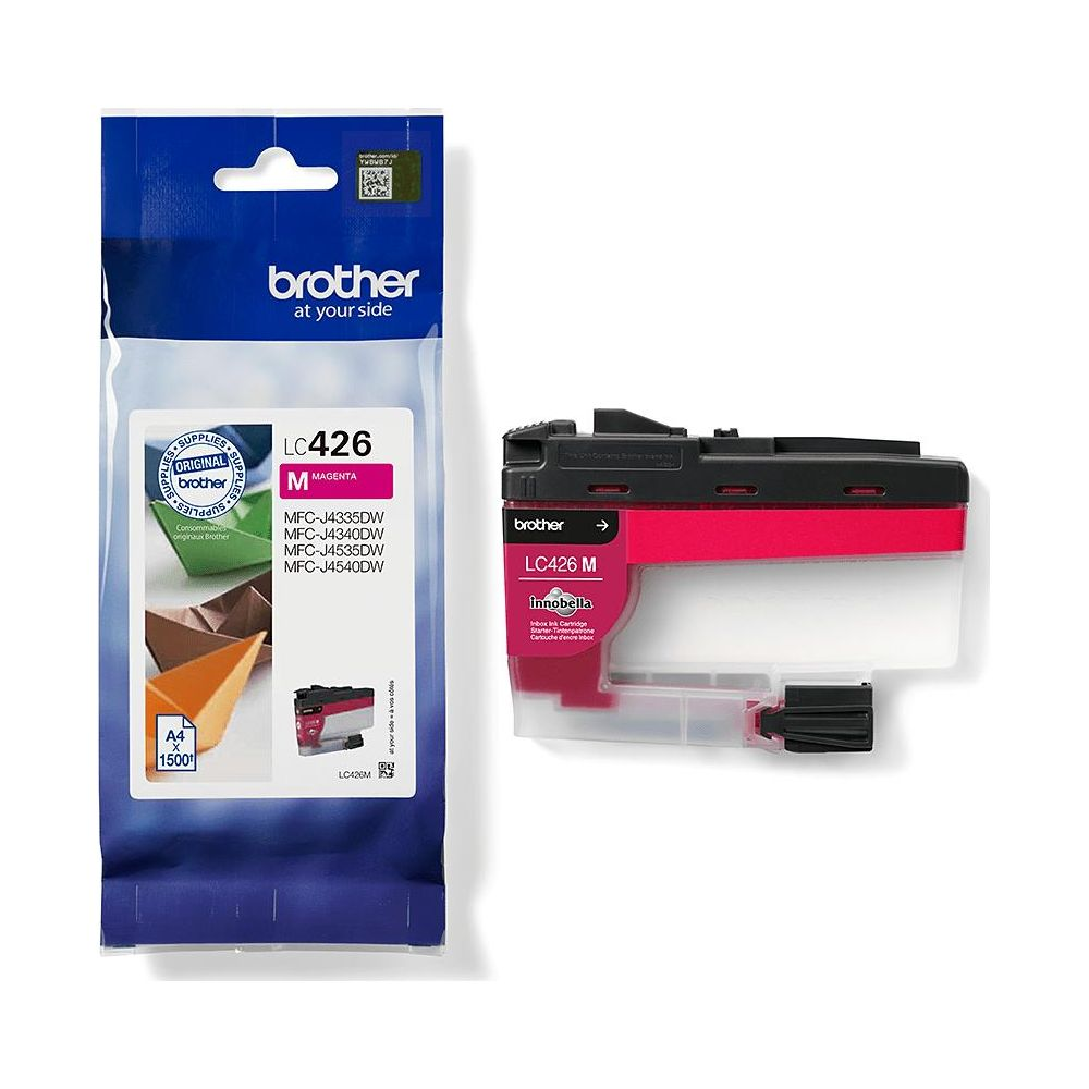 A Brother LC426M magenta ink cartridge in its original packaging.