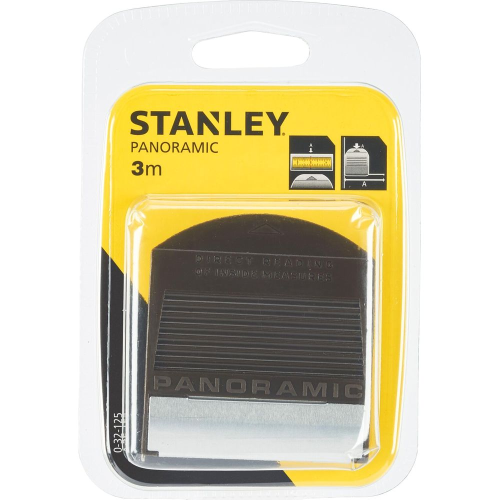 Cinta métrica Stanley Panorámica 3m en embalaje.