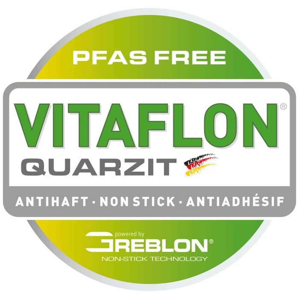 PFAS FREI VITAFLON QUARZIT NON-STICK Technologie von GREBLON.