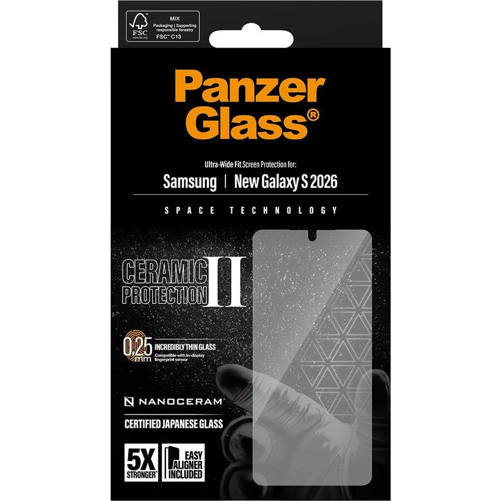 Emballage de protection d'écran Panzer Glass pour Samsung Galaxy S 2026.
