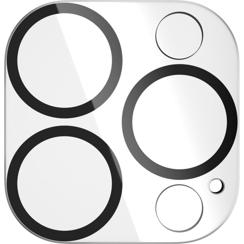 Protective film for smartphone camera with 4 circles on a white background.