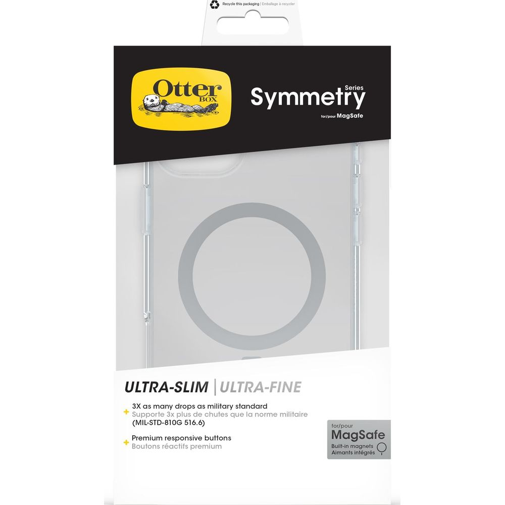 OtterBox Symmetry Hülle für MagSafe, ultra-schlank, militärischer Fallschutz.