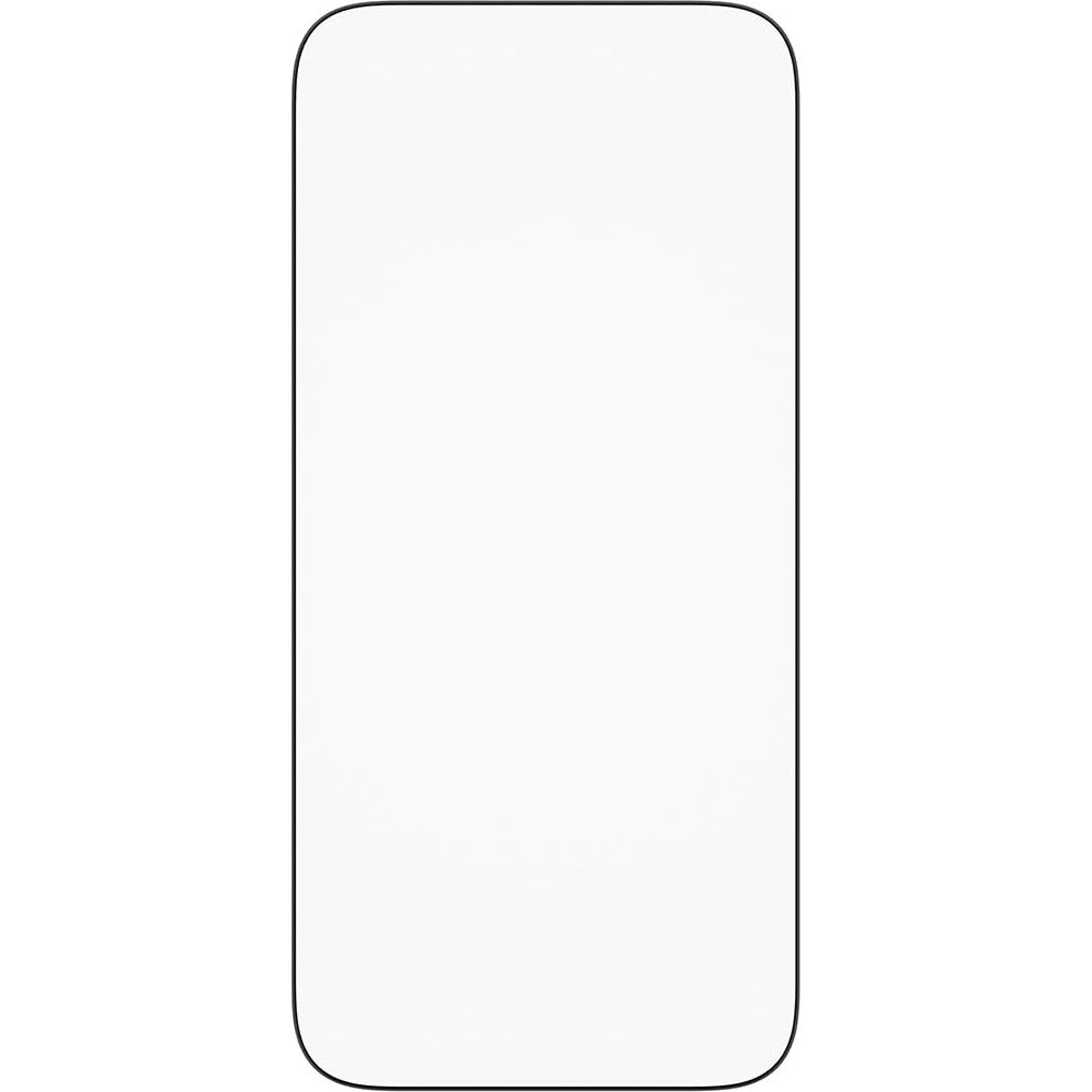 Yuvarlak köşeli, boş, beyaz bir akıllı telefon ekranı.