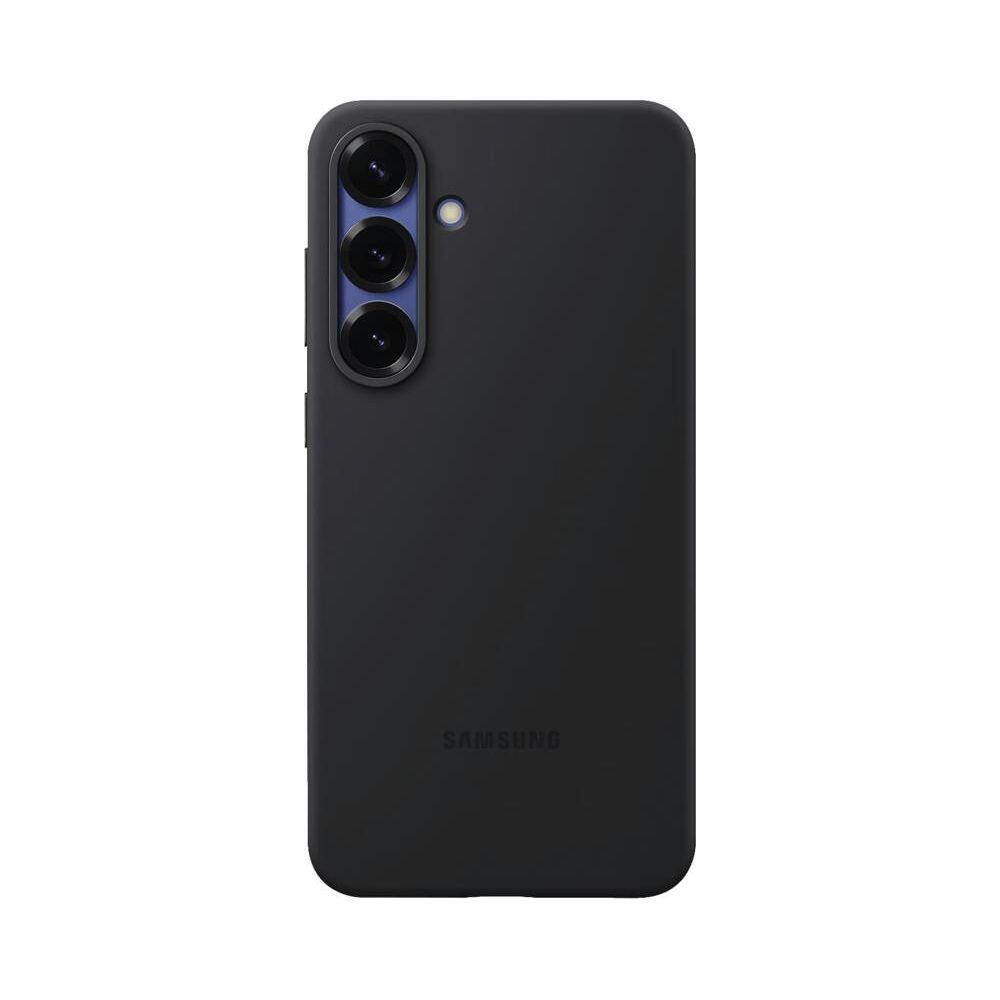 Custodia nera per telefono con tre lenti e flash.
