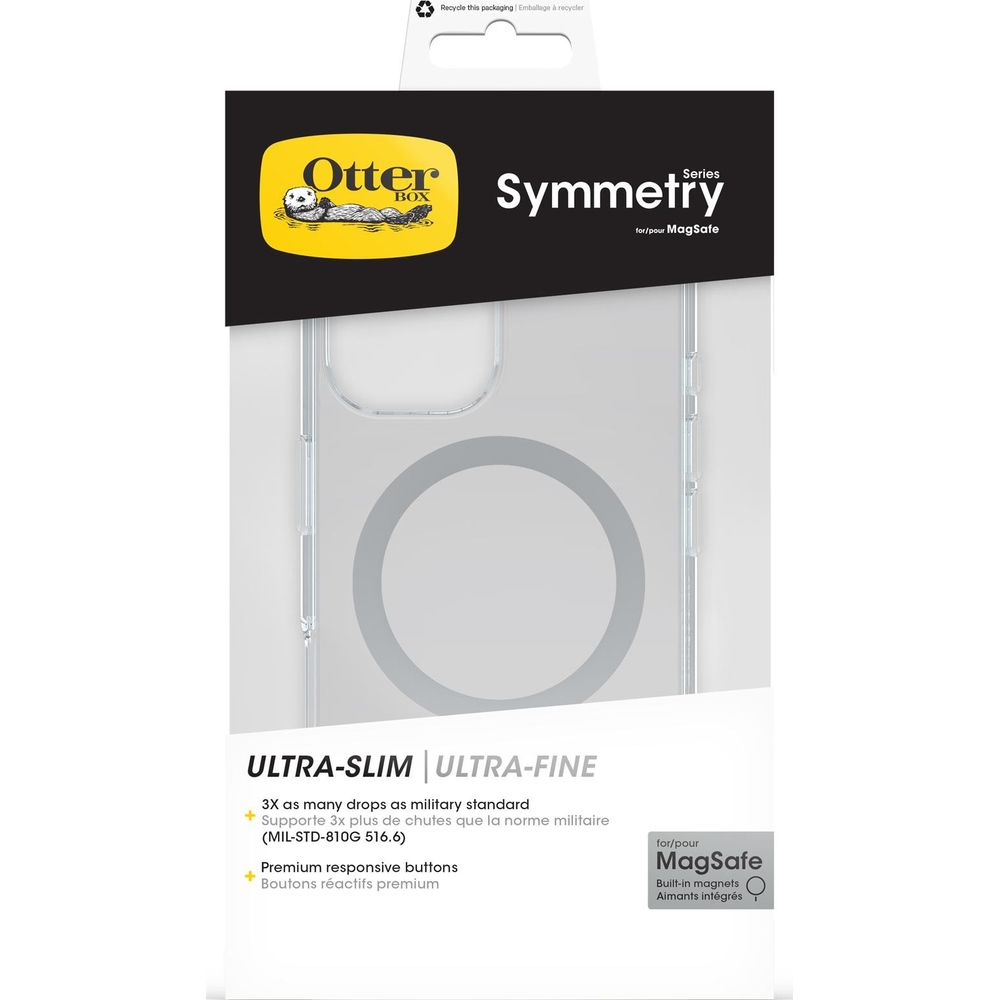 OtterBox Symmetry Hülle für MagSafe, ultradünn, militärischer Standard.