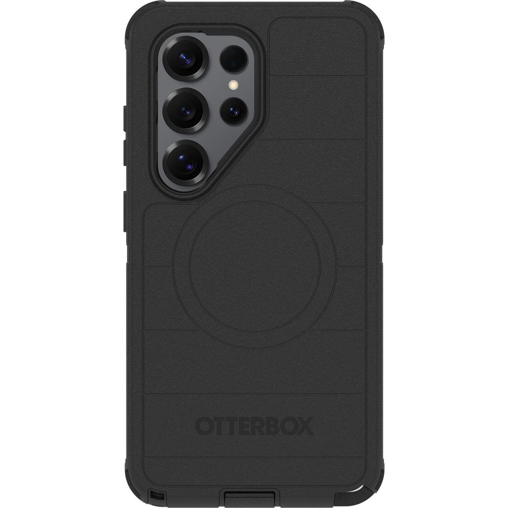 Black phone case with camera cutout and Otterbox logo.
