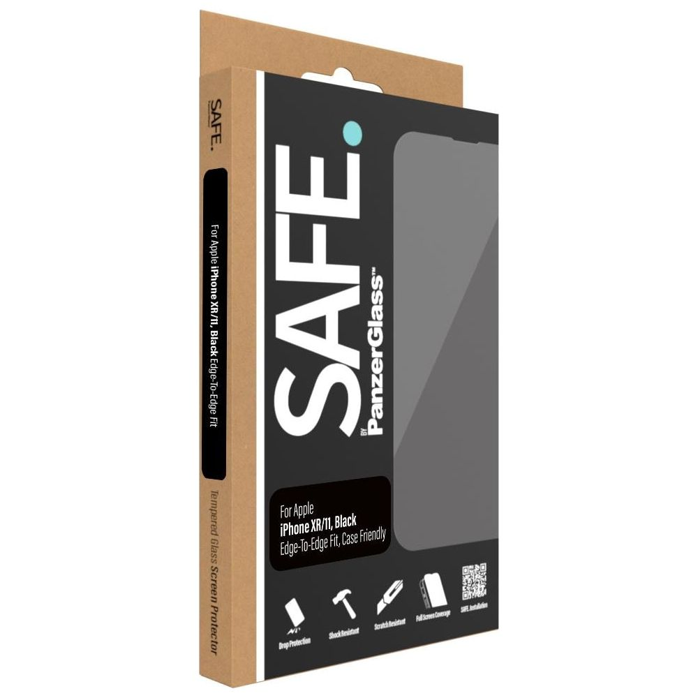 Confezione di una protezione schermo SAFE PanzerGlass per iPhone XR/11.