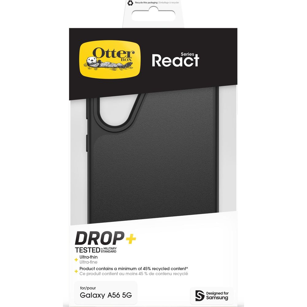 Coque OtterBox React pour Samsung Galaxy A56 5G avec protection Drop+.