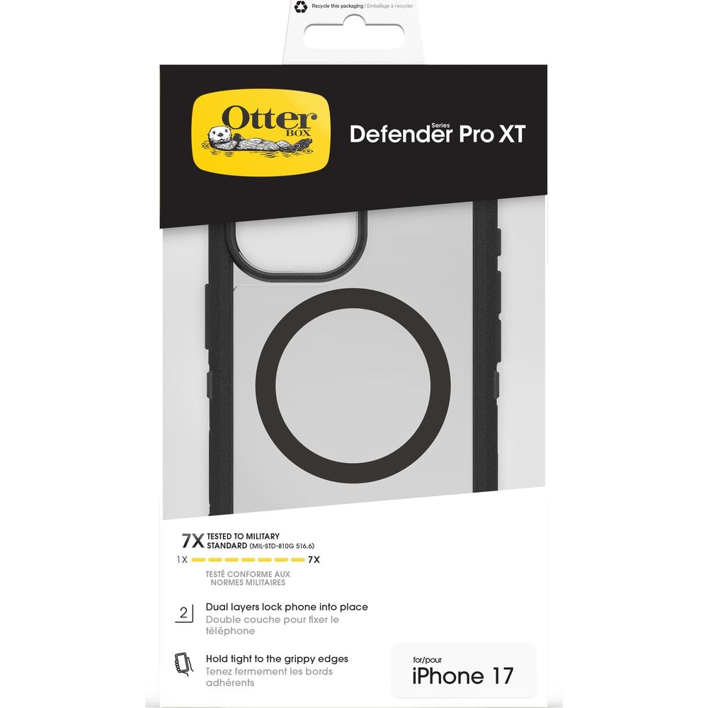OtterBox Defender Pro XT Hülle für iPhone 17, militärisch getestet.