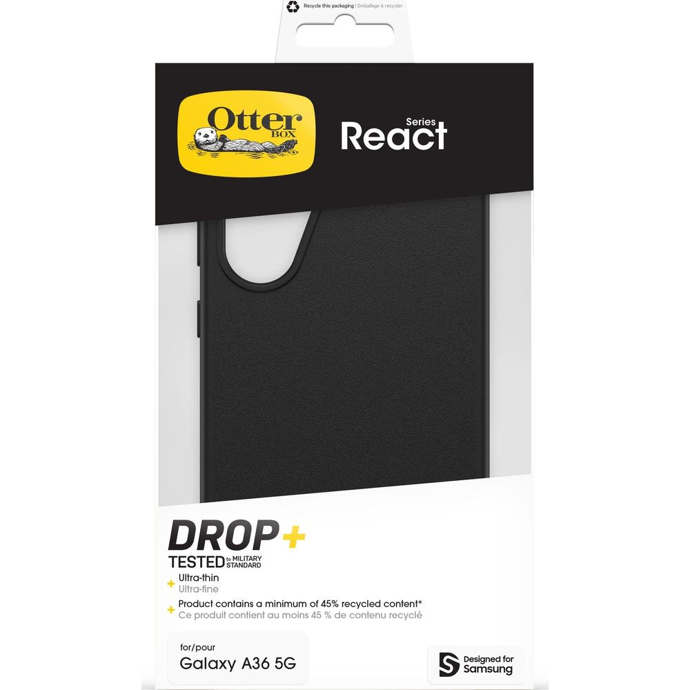 Coque OtterBox React pour Galaxy A36 5G testée DROP+.