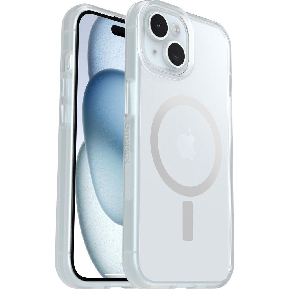 Ein durchsichtiger Otterbox-Schutz für ein iPhone mit MagSafe-Ring.