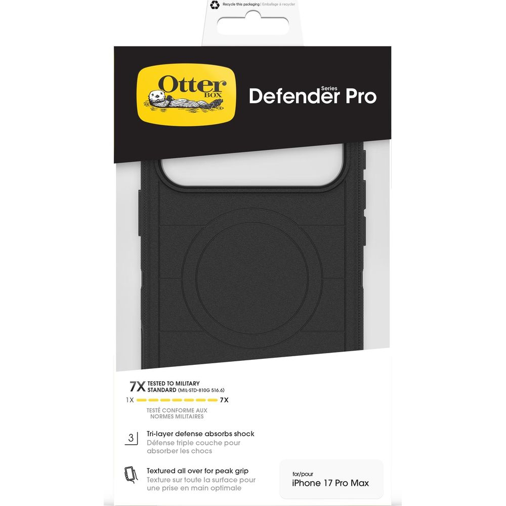 OtterBox Defender Pro Hülle für iPhone 17 Pro Max, militärisch getestet.