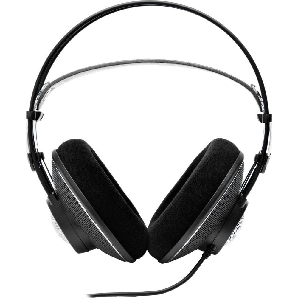 Casque noir avec coussinets et arceau métallique, isolé sur fond blanc.