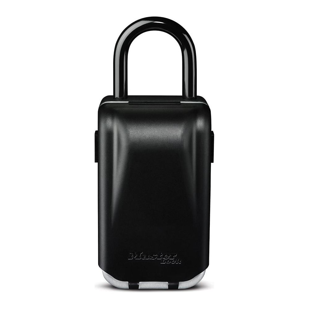 Cassetta portachiavi nera con maniglia, marca Master Lock.