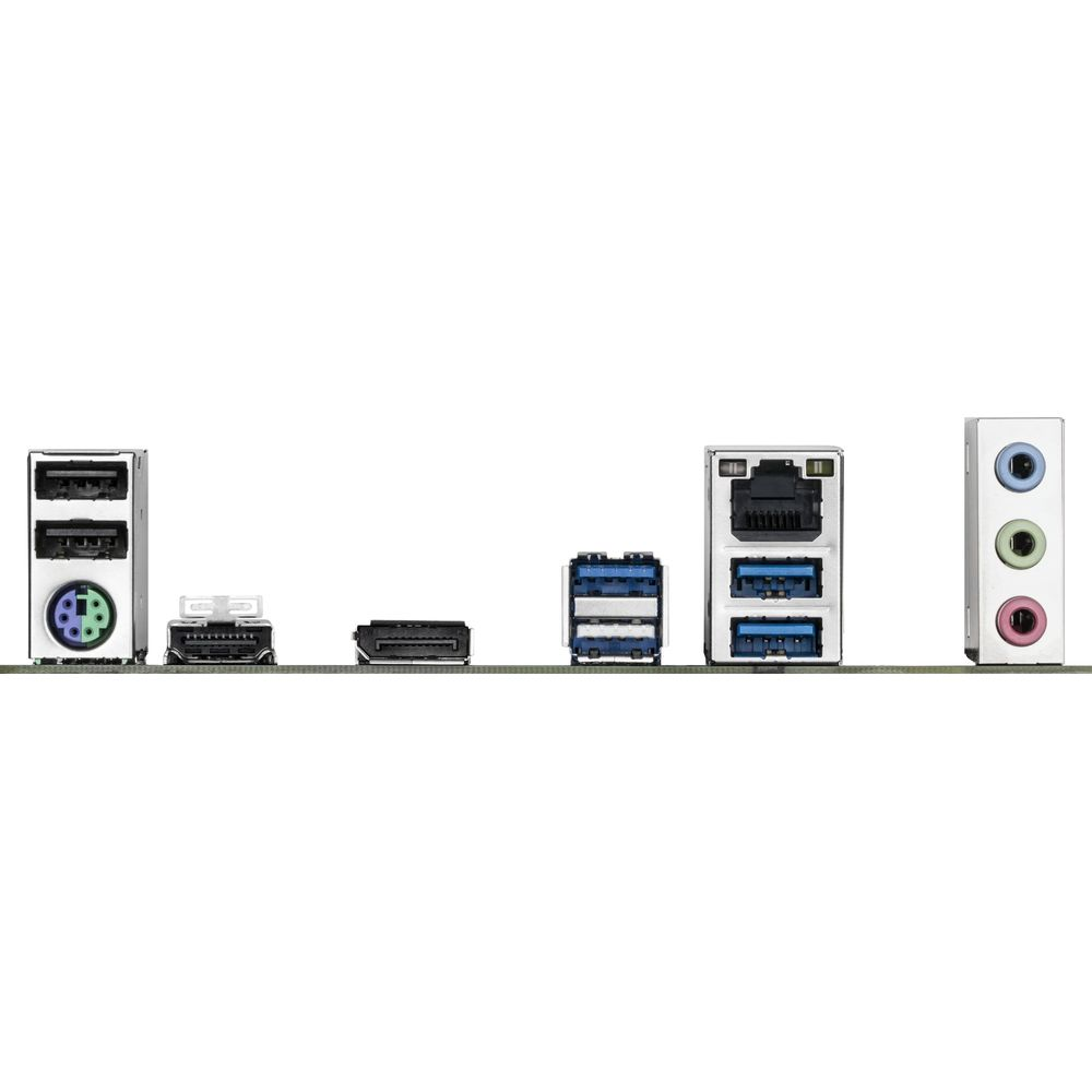 Rear panel with USB, Ethernet, and audio ports.