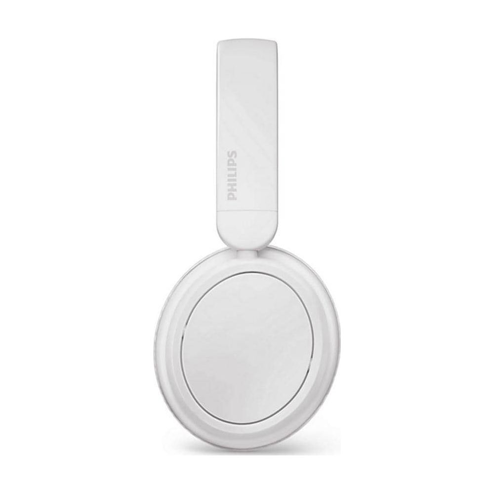 Casque blanc avec le logo Philips sur l'arceau.