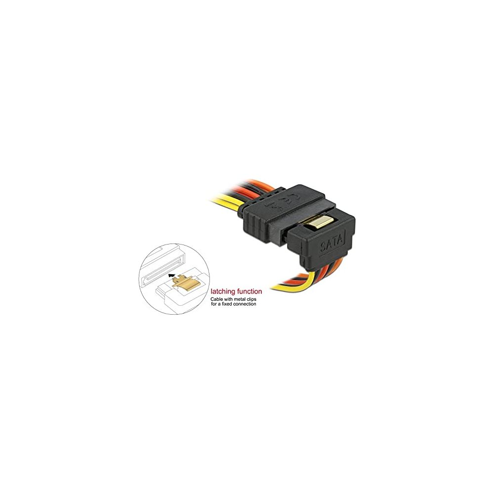 Connettore cavo SATA con funzione di blocco, fili colorati.