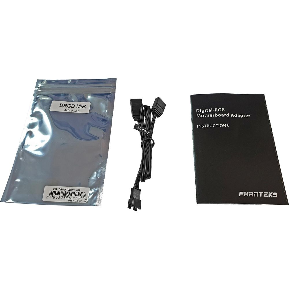 Adattatore, cavo e istruzioni Phanteks DRGB M/B.