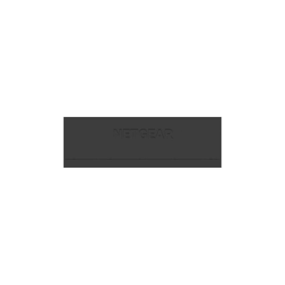 Un rectangle sombre avec le logo NETGEAR.