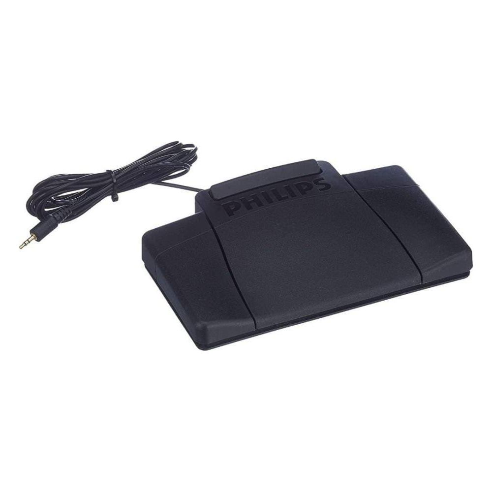 Pedal de pie Philips negro con cable y jack.