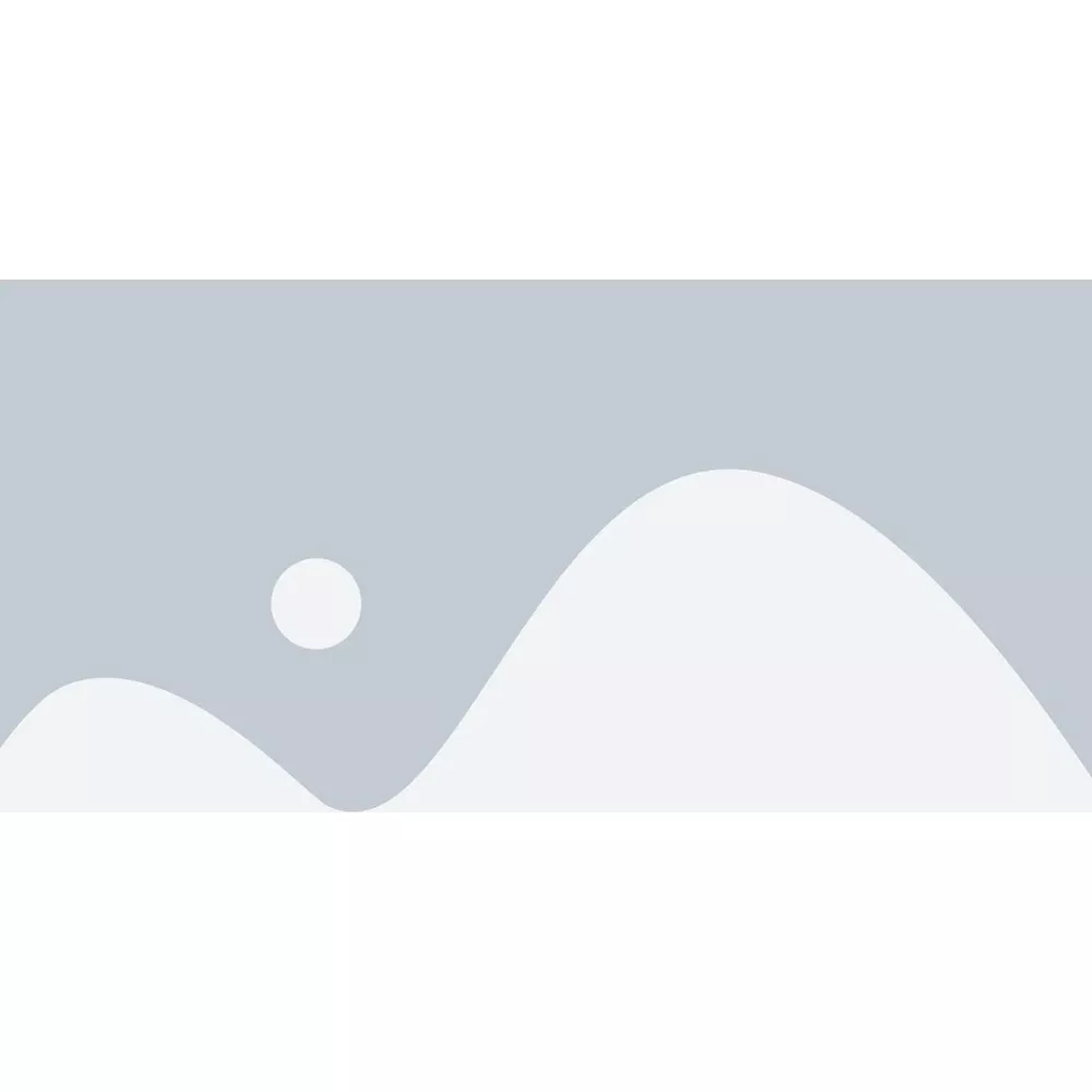 Paesaggio grigio con un cerchio al centro, simile a un sole o una luna.