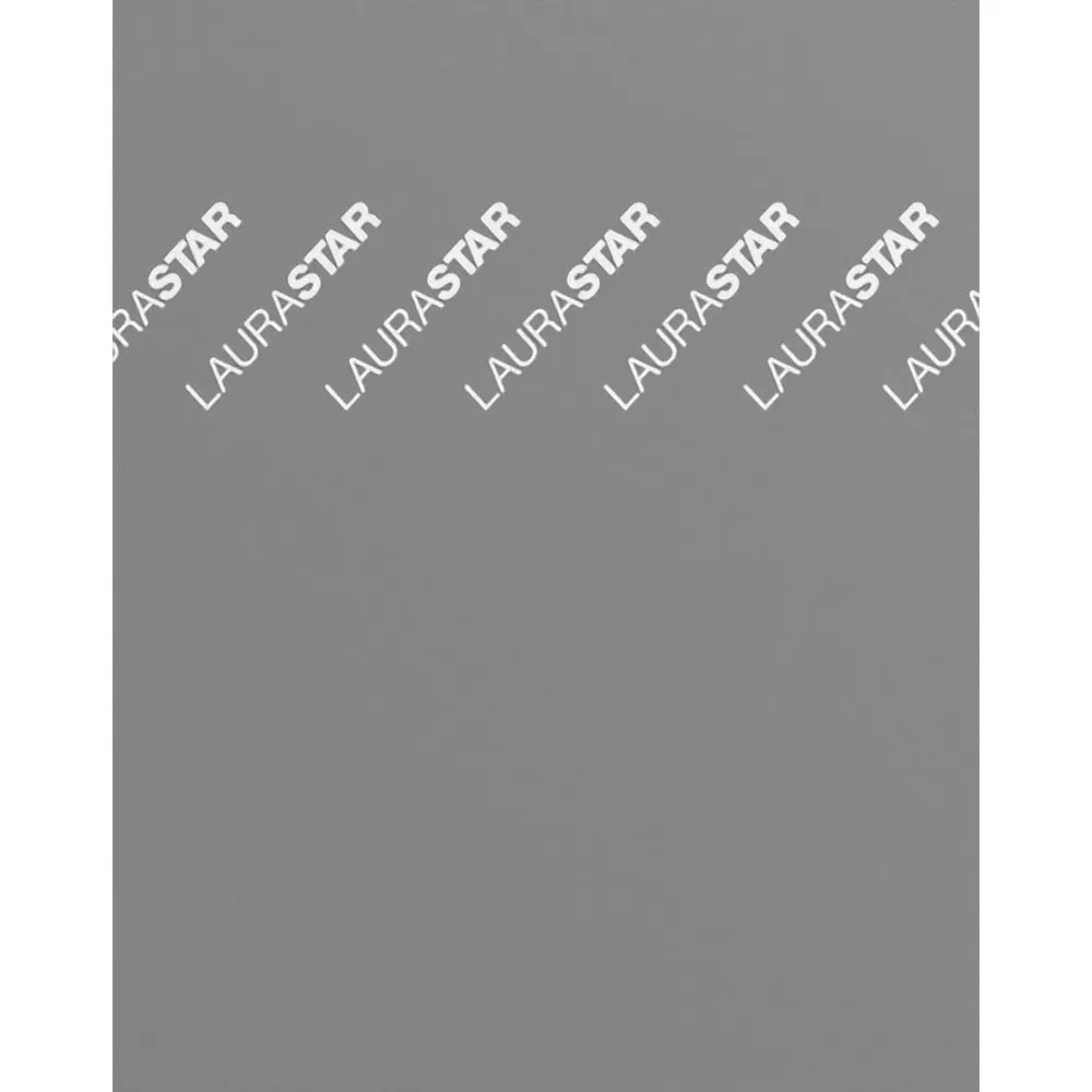 Szare tło z białymi, ukośnymi liniami tekstu: LAURASTAR.
