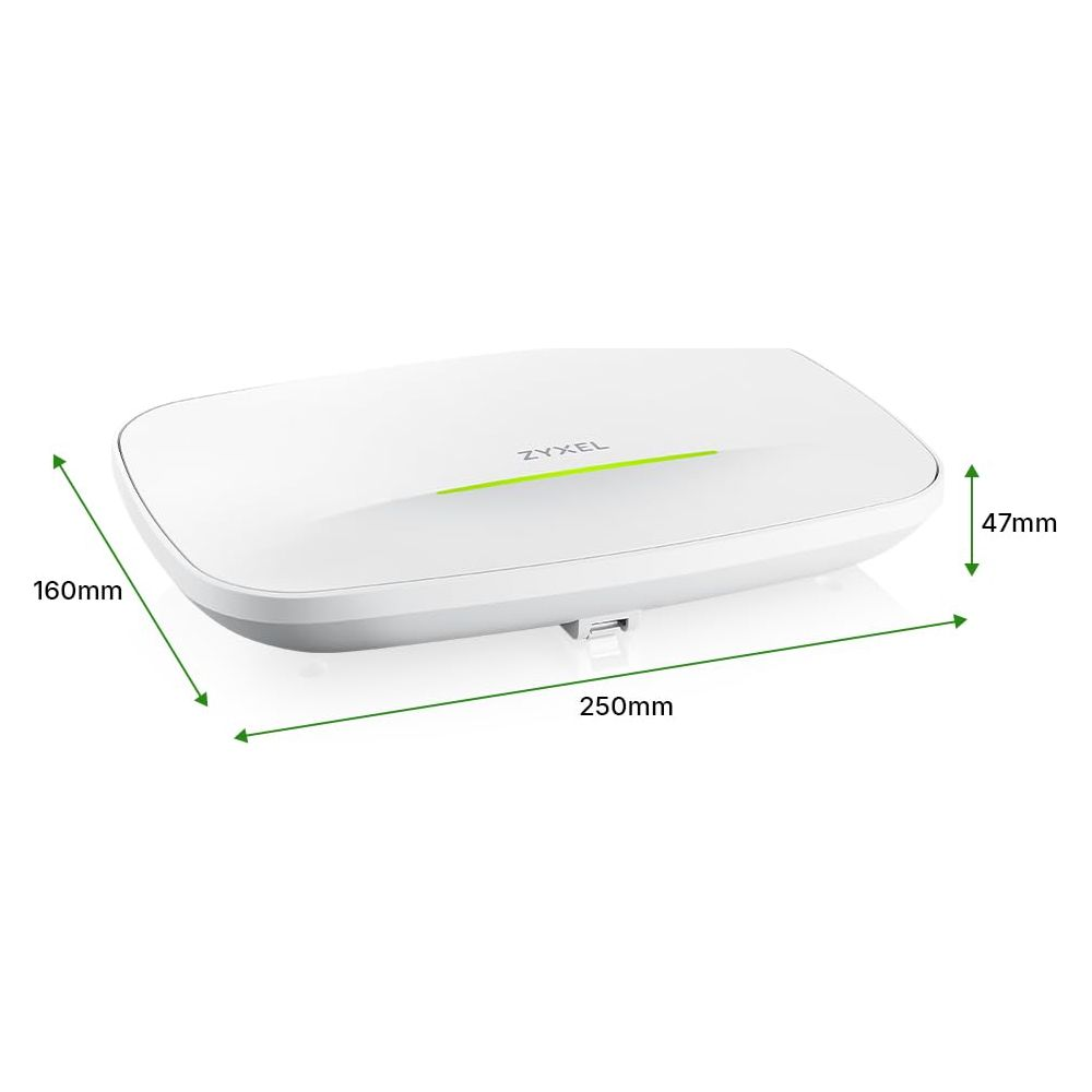 Dispositivo Zyxel bianco con dimensioni 250x160x47mm.
