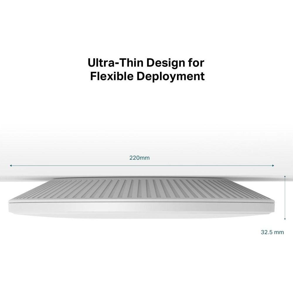 Cienkie szare urządzenie z żebrami. Szerokość 220 mm, wysokość 32,5 mm.