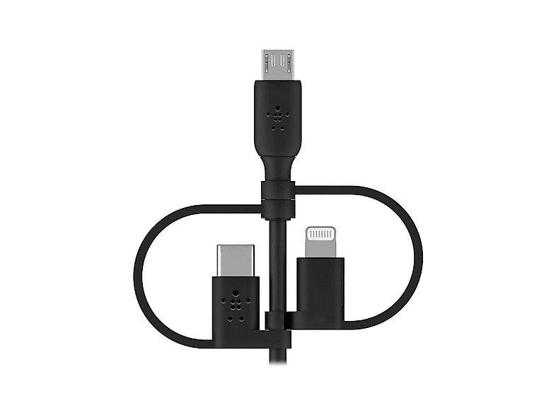 BELKIN Evrensel 3'ü 1 arada USB-C Lightning Micro-USB Şarj Kablosu