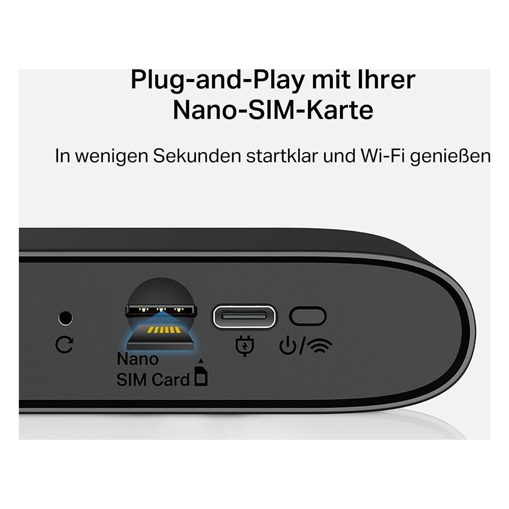 Primo piano di un dispositivo con slot per scheda nano SIM e porta USB-C.