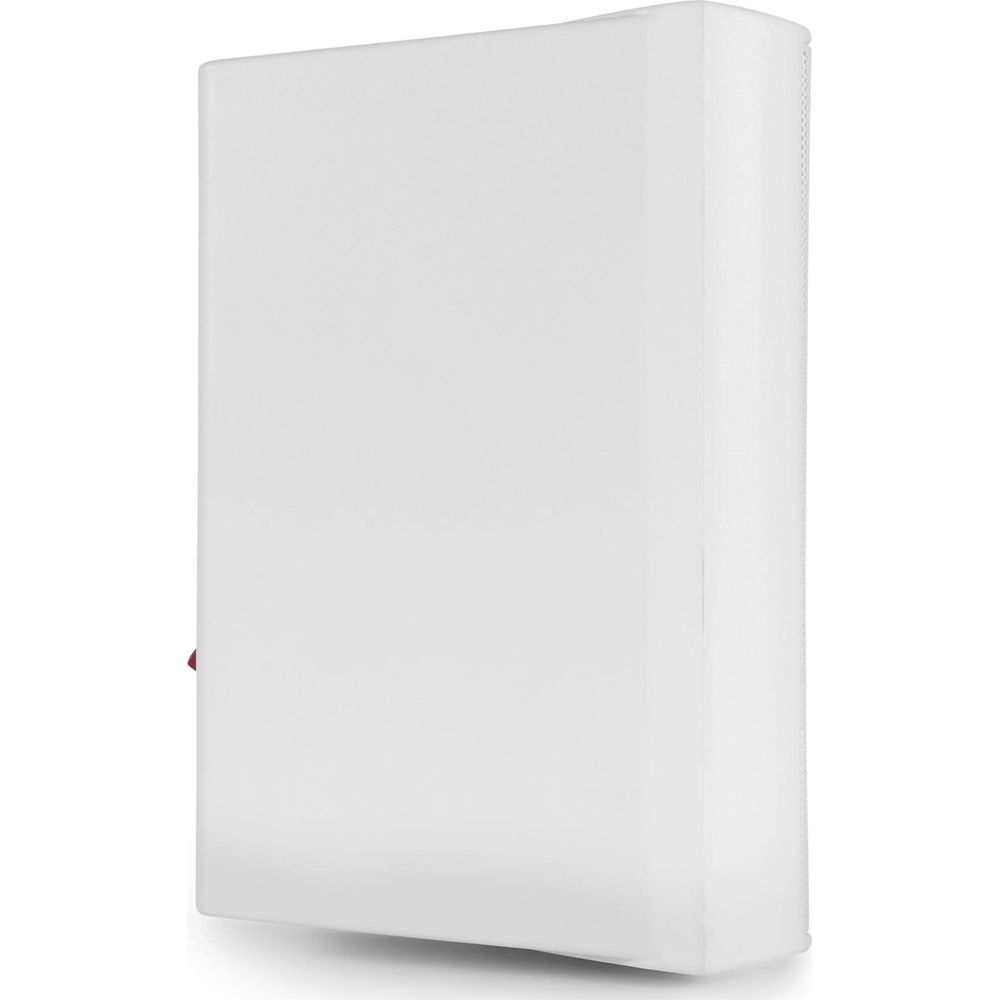 Un contenedor rectangular blanco con bordes redondeados sobre fondo blanco.