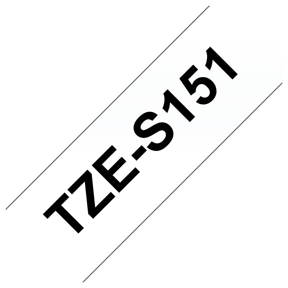 Schwarze Schrift auf weißem Band: TZE-S151