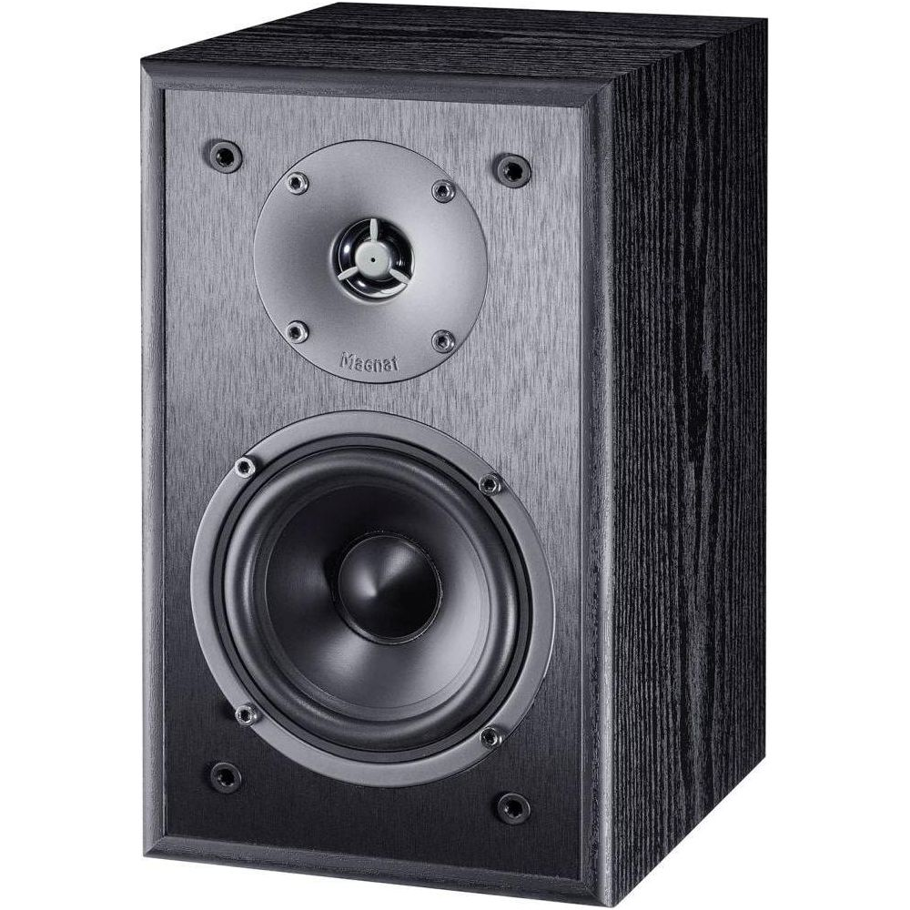 Enceinte noire avec logo Magnat, tweeter et woofer.
