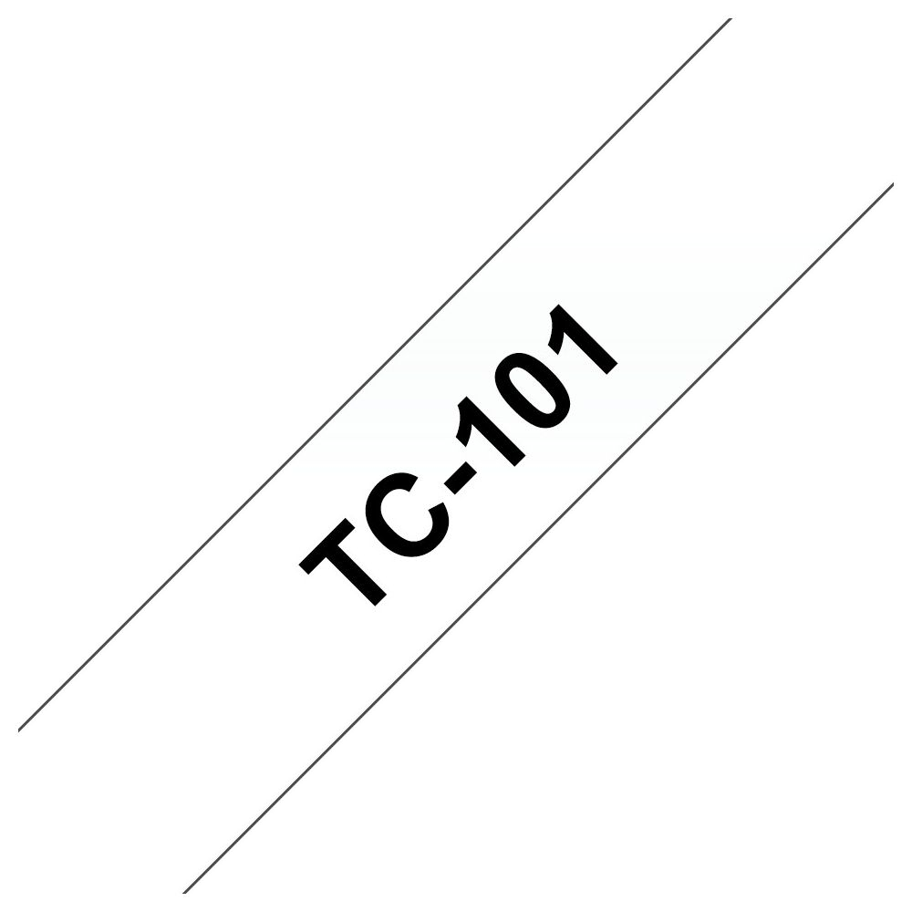 Ein weißes Band mit schwarzer Schrift "TC-101" diagonal.