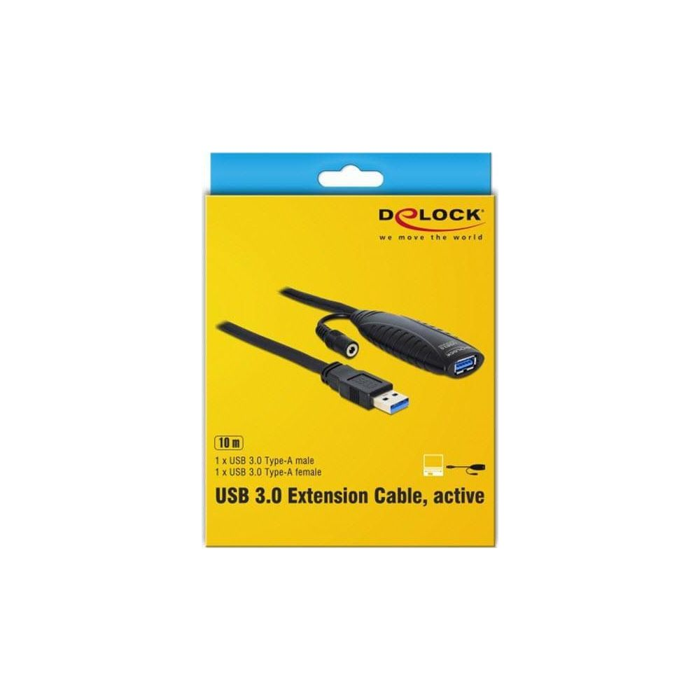 Opakowanie aktywnego kabla przedłużającego USB 3.0 10m z złączami typu A.