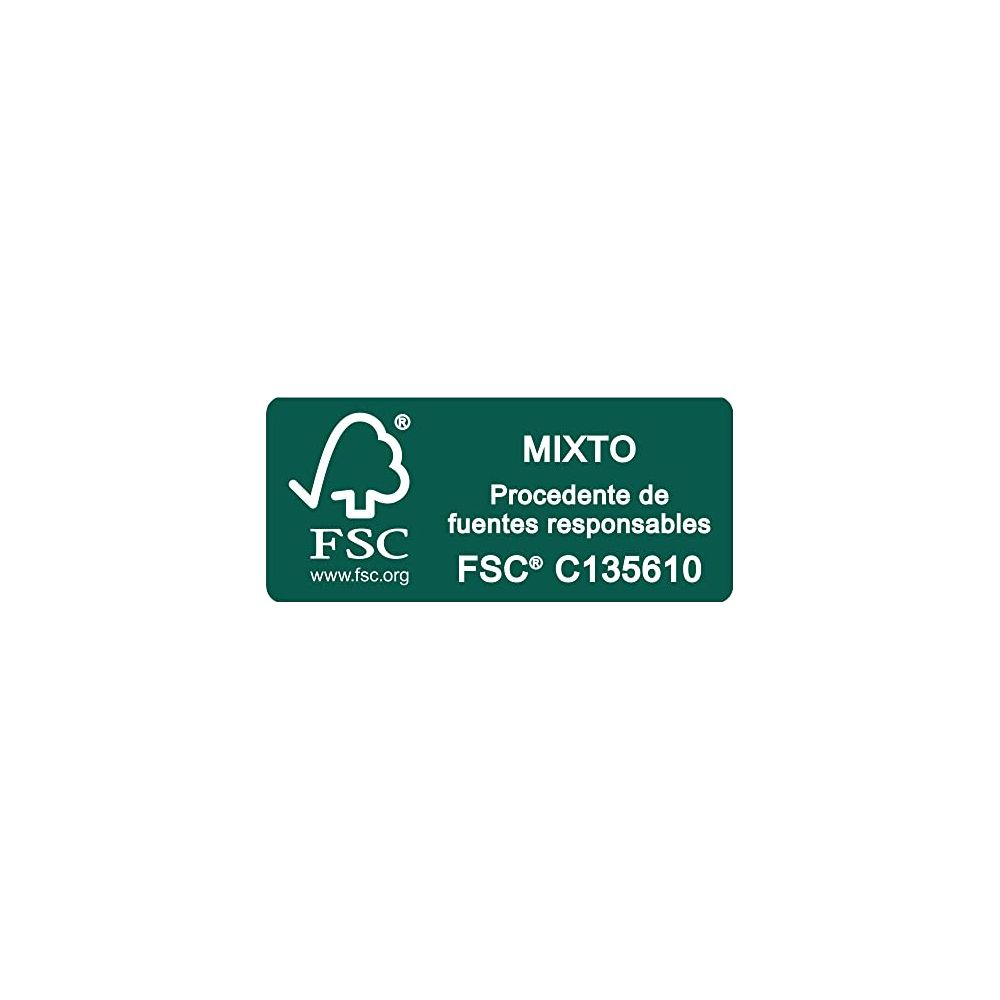 Logo FSC avec texte : MIXTO, Procedente de fuentes responsables, FSC C135610.