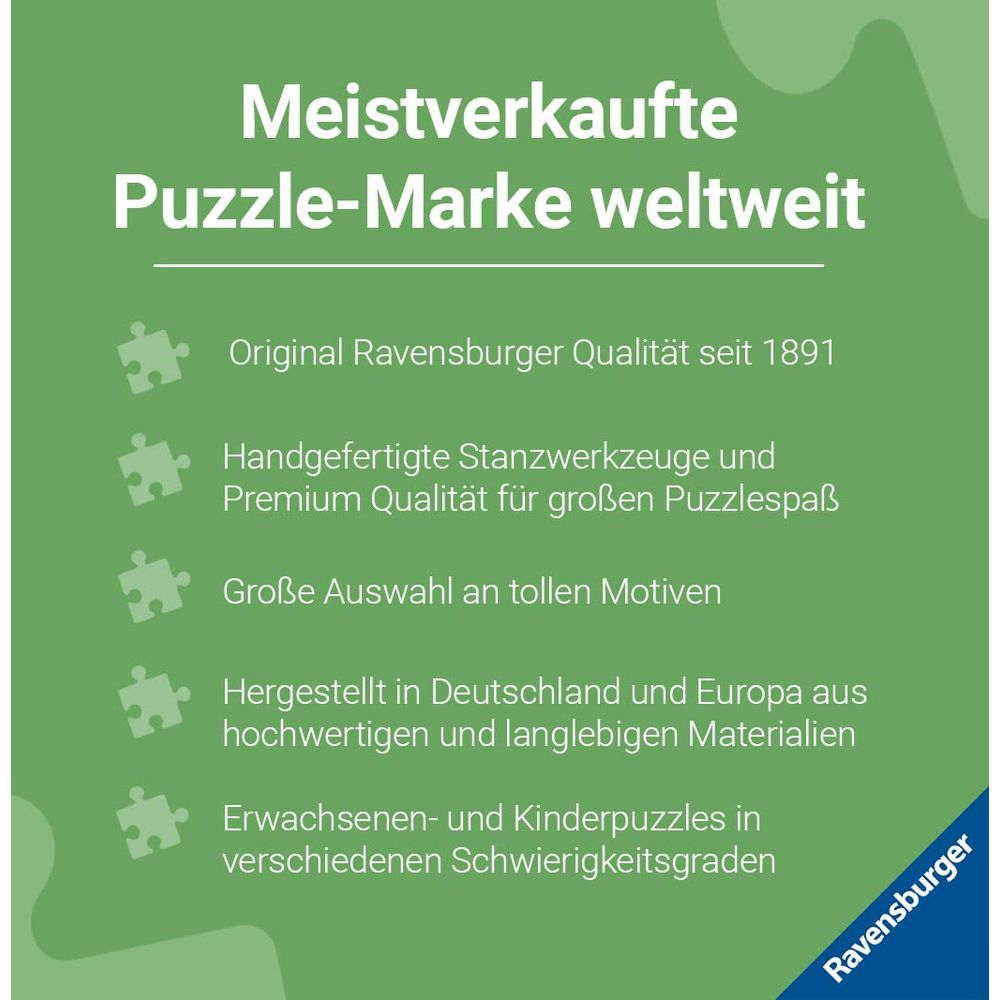 Ravensburger: najchętniej kupowana marka puzzli, jakość od 1891.