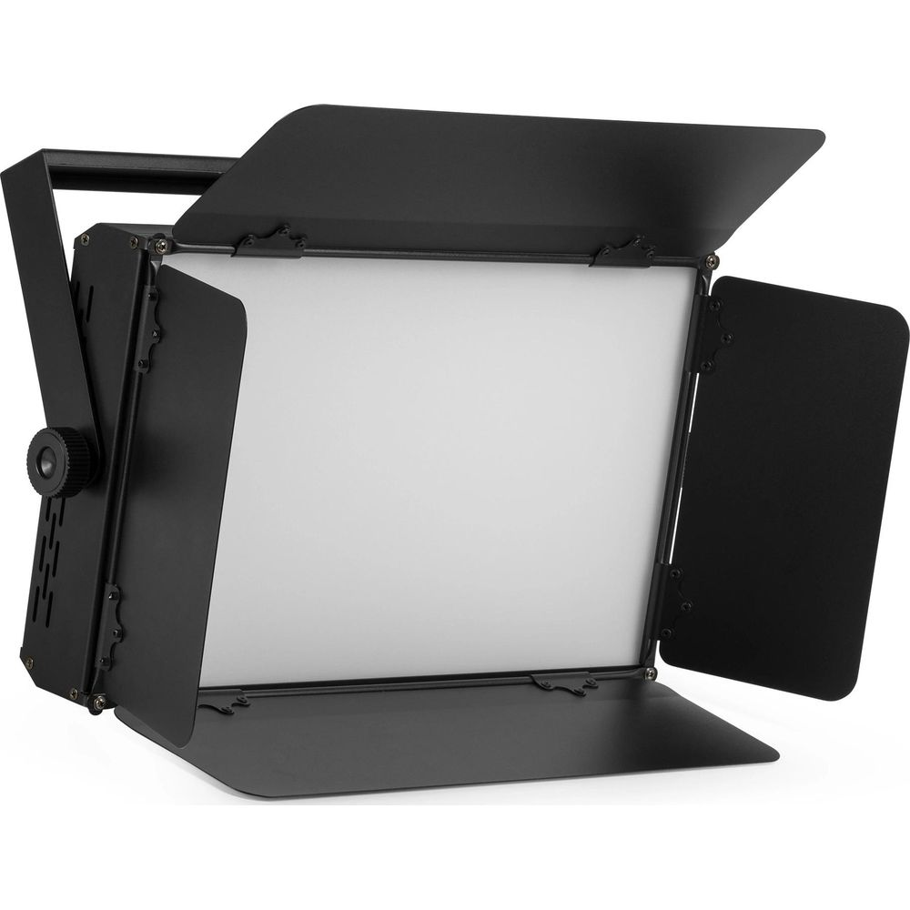 Luz negra con cuatro viseras, sobre fondo blanco.