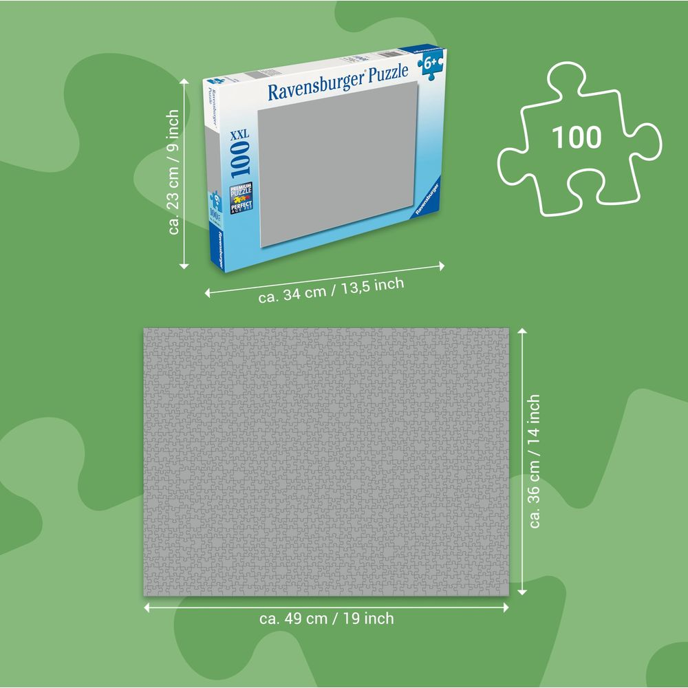 Puzzle Ravensburger 100 pezzi, dimensioni 49x36cm.