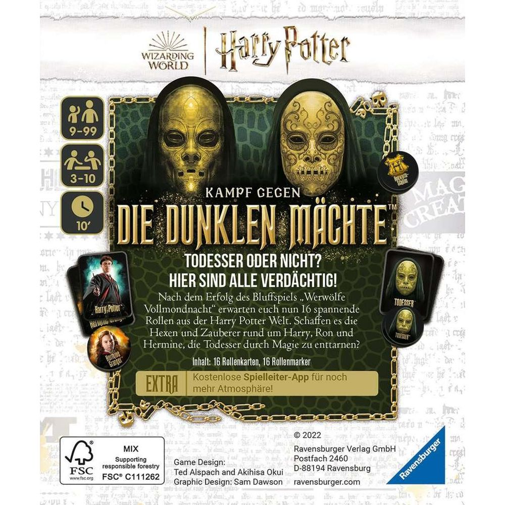 Jeu Harry Potter : Combattez les forces obscures avec des masques.