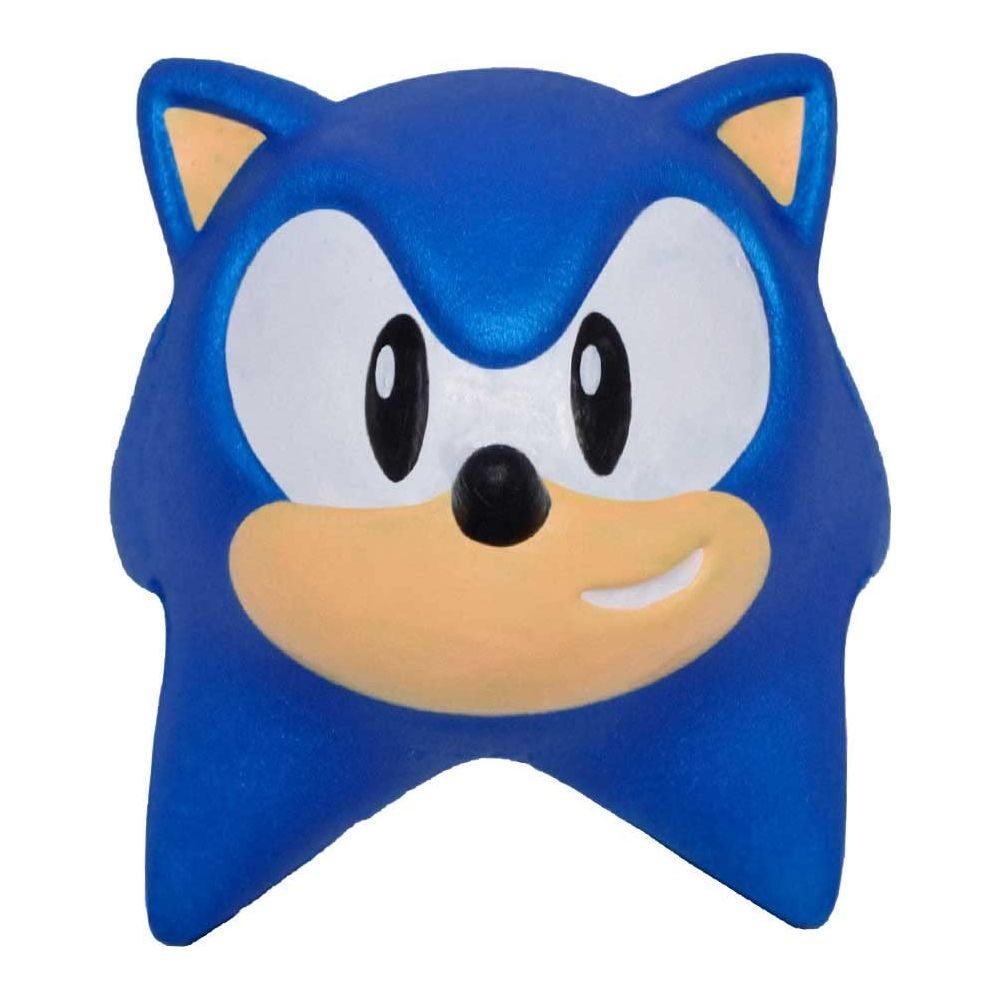 Un personaggio blu di Sonic con muso giallo e occhi bianchi.