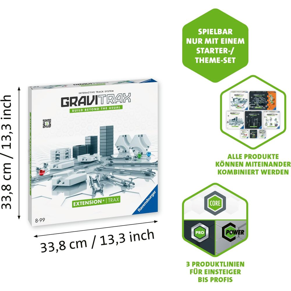 Set di espansione Gravitrax con binari e blocchi, 33,8 cm.