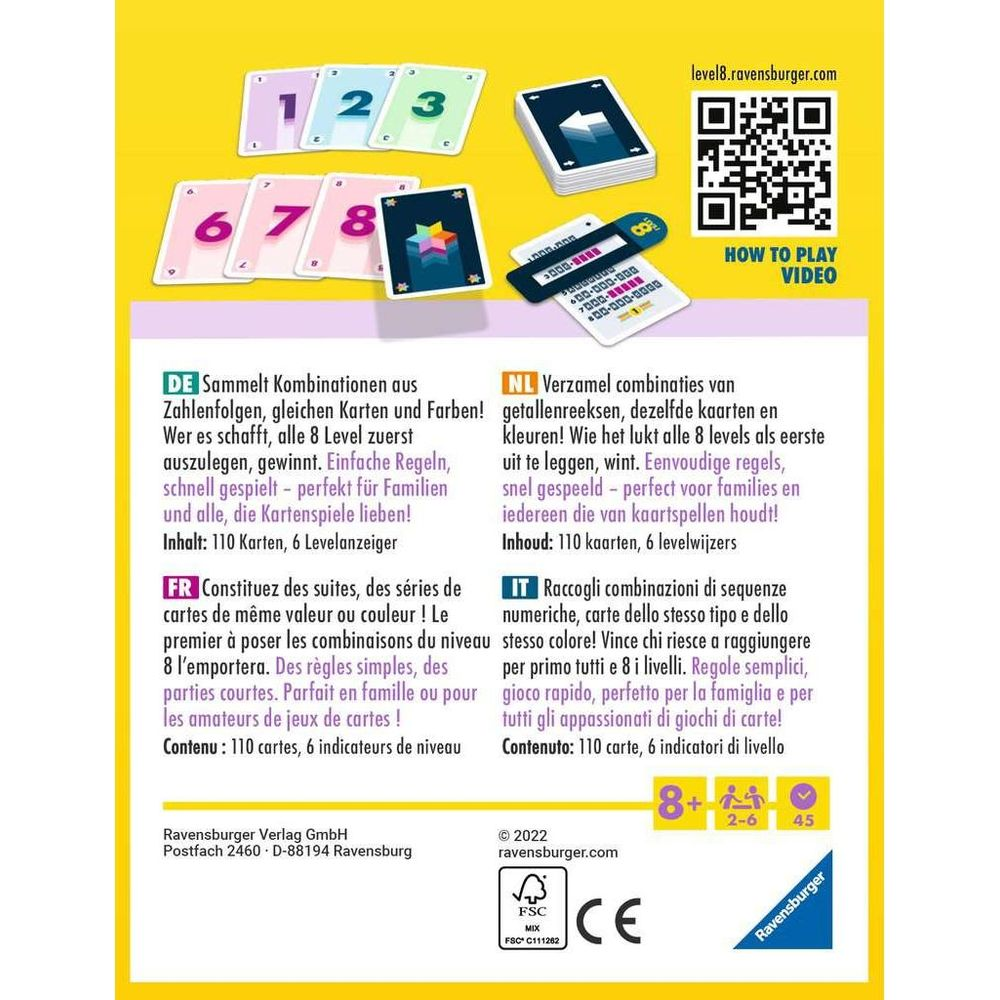 Karty do gry z cyframi i symbolami. Kod QR i instrukcje gry.