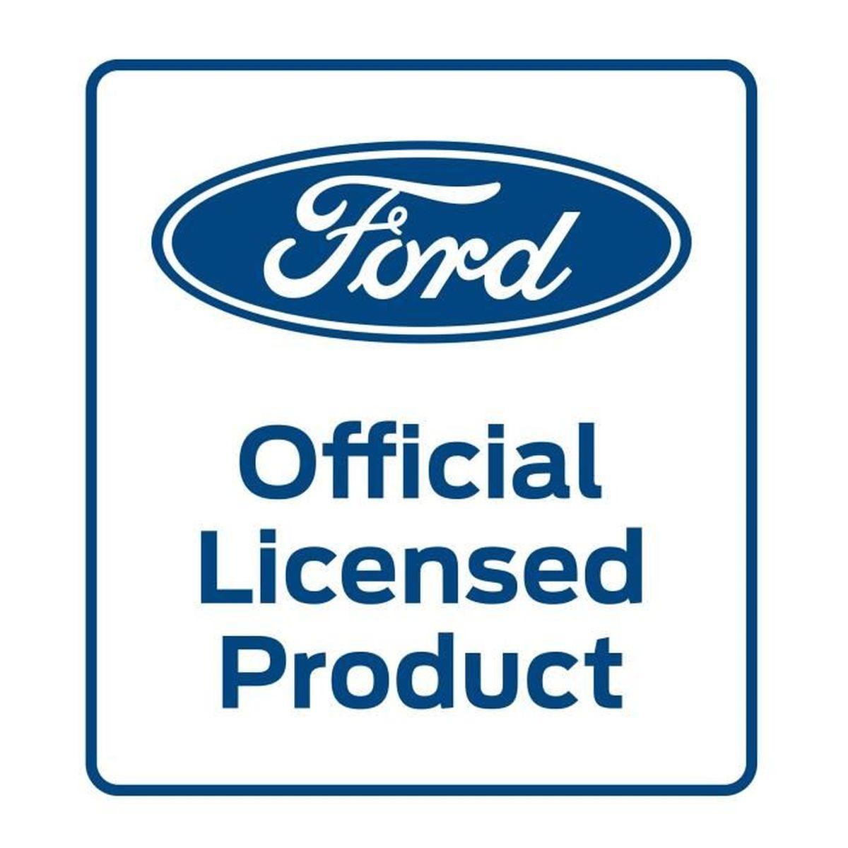 Ford Offizielles Lizenzprodukt-Logo auf weißem Hintergrund.
