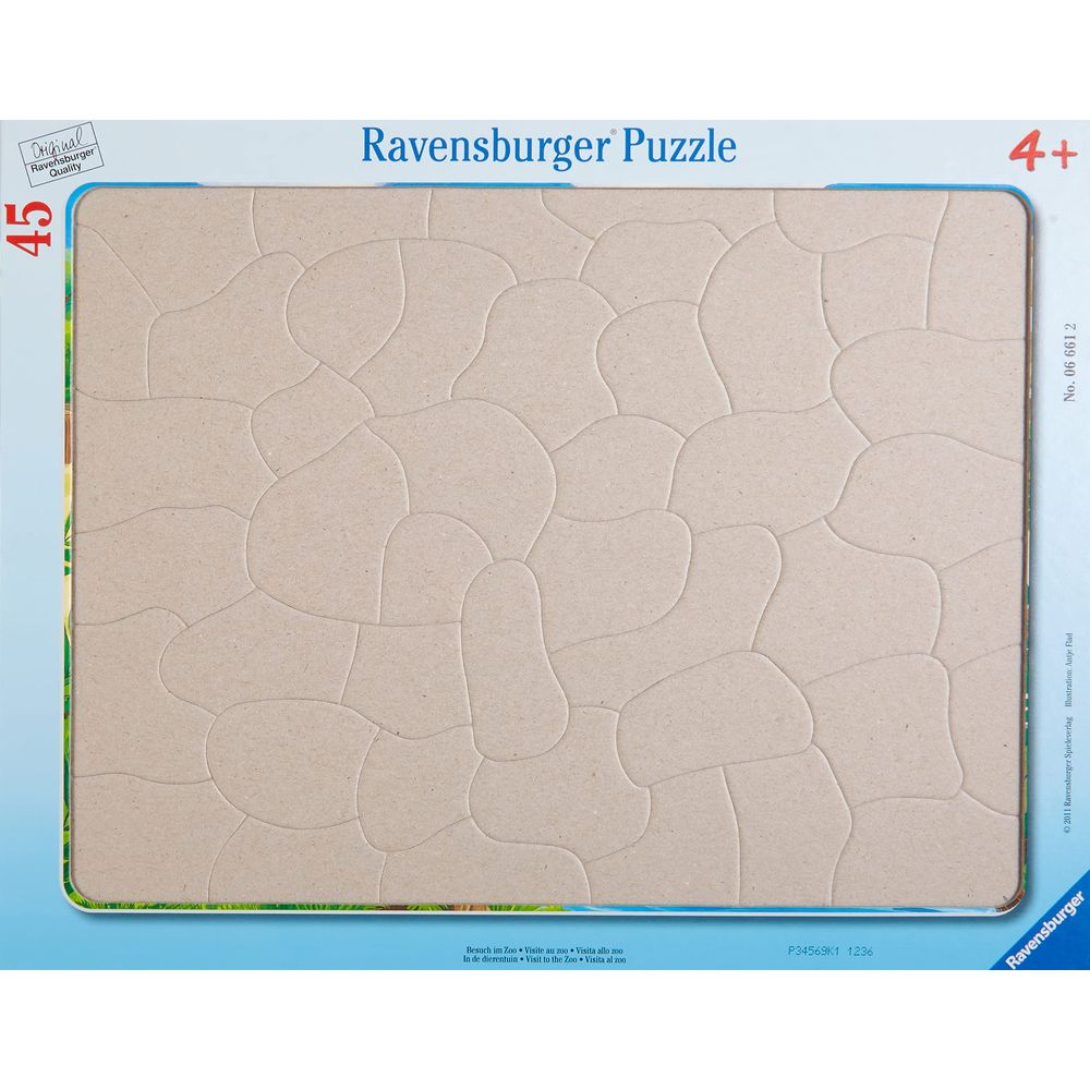 Puzzle Ravensburger składające się z 45 elementów, od 4 lat, bez obrazka.